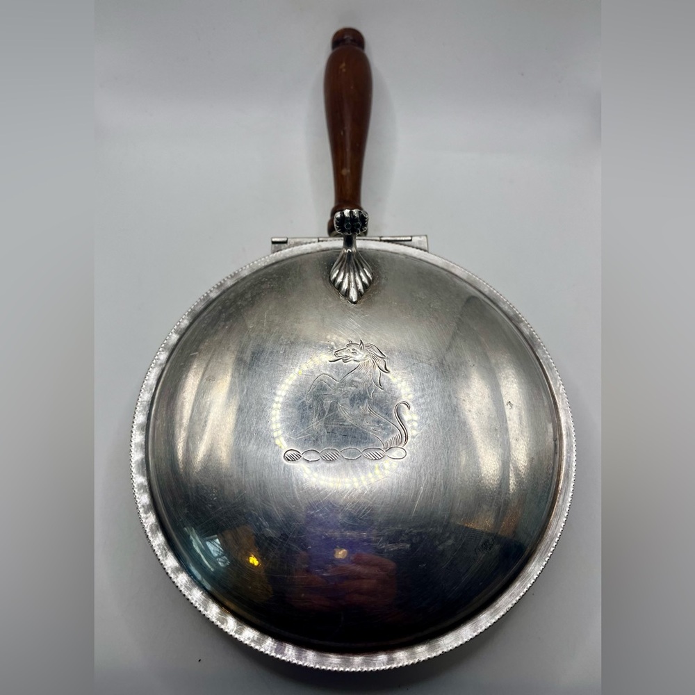 Vintage Sheffield Silver Co Silent Butler Crumb Catcher Silver Plate